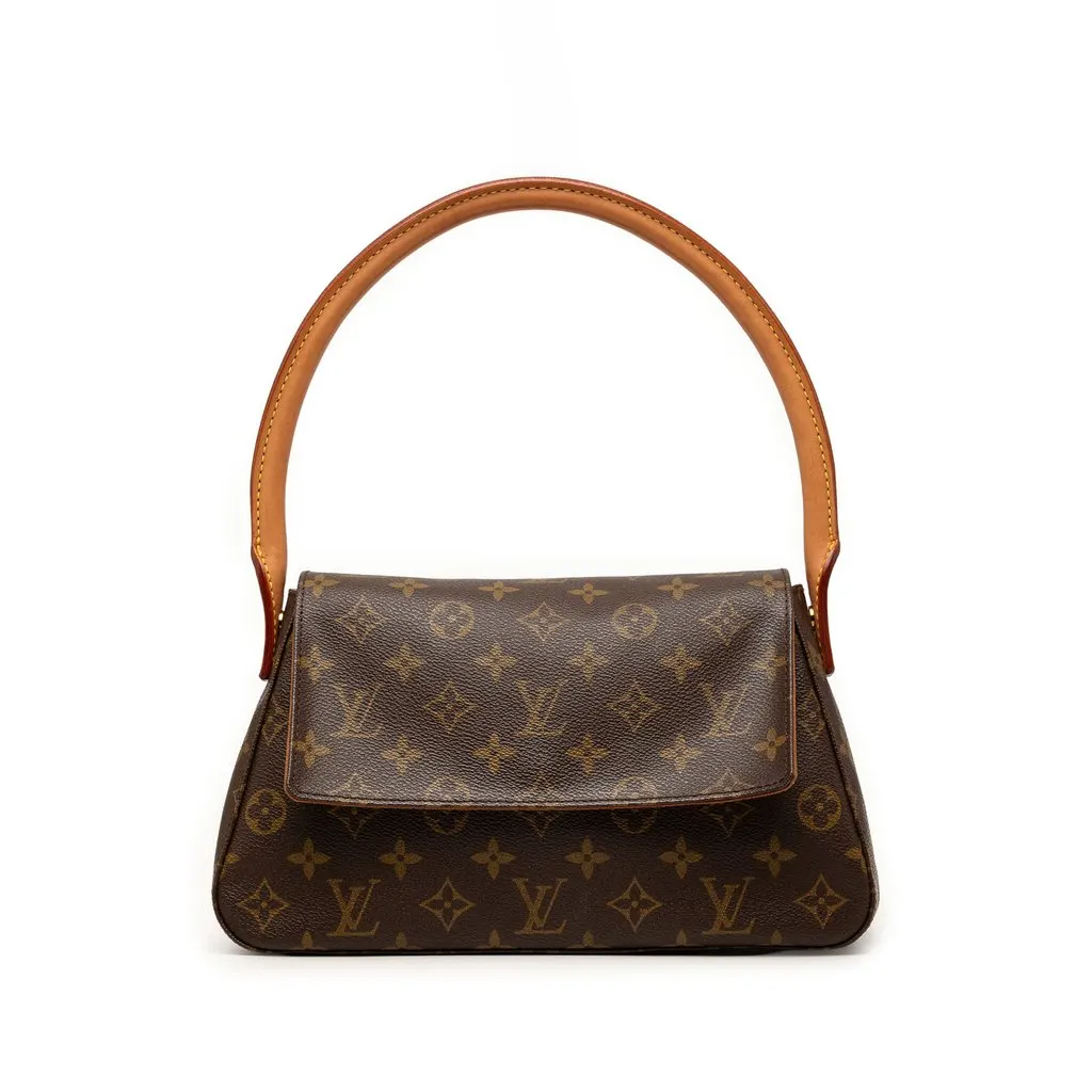 Louis Vuitton Monogram Mini Looping Brown Very good - Front View