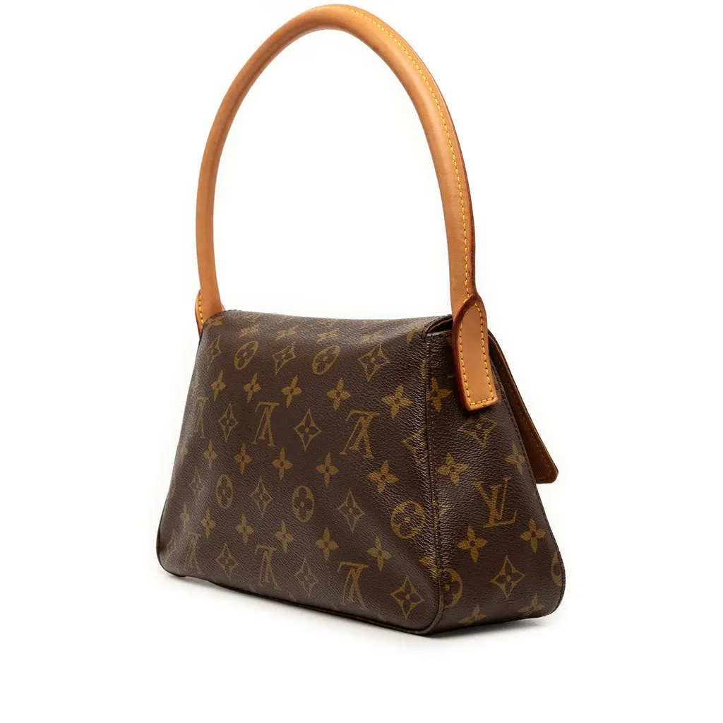 Louis Vuitton Monogram Mini Looping Brown Very good - Back View