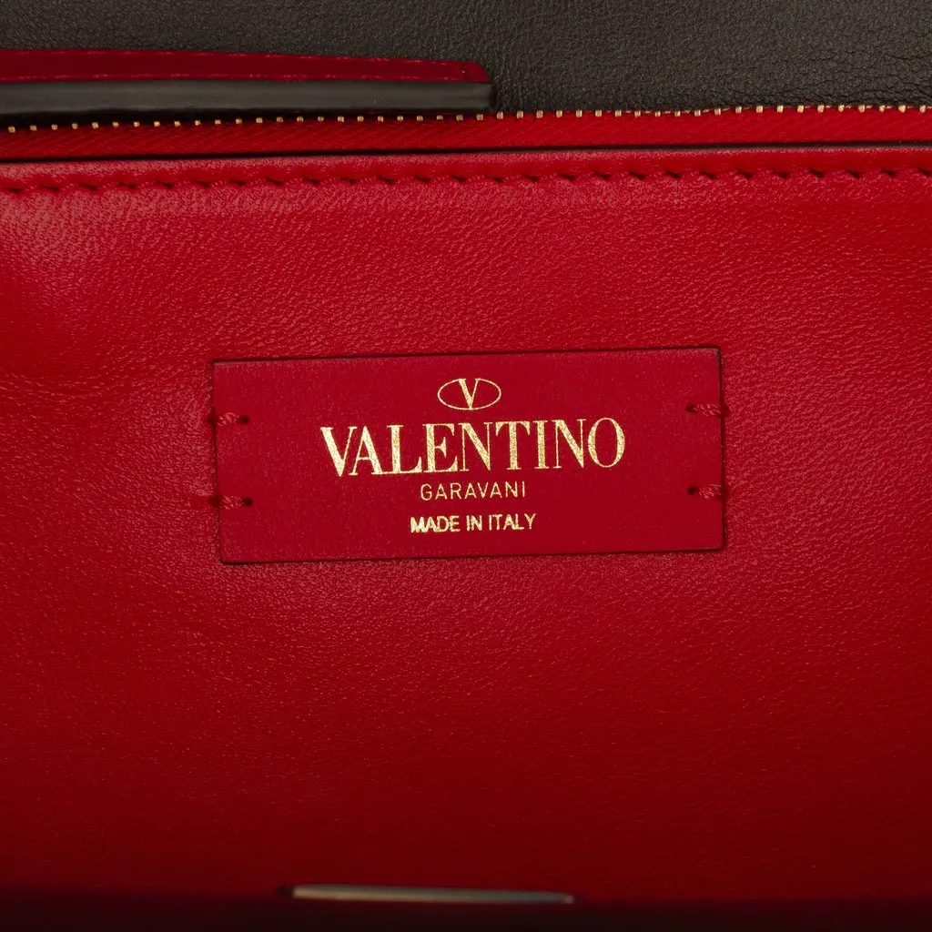Valentino Medium Leather VLock Shoulder Bag Brown Leather Very good - Box View