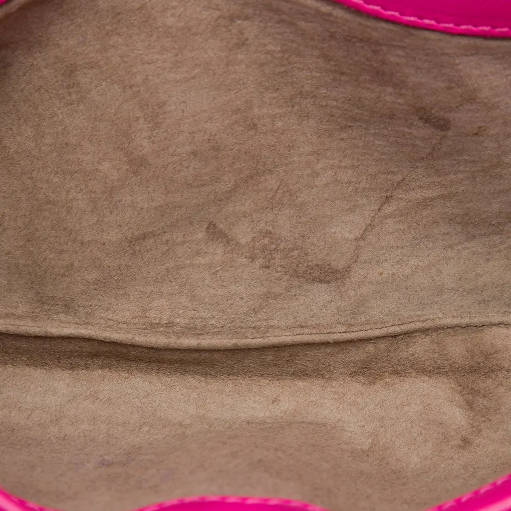 Bottega Veneta Mini Nappa Intrecciato Turn Lock Crossbody Pink Leather Very good - Model View