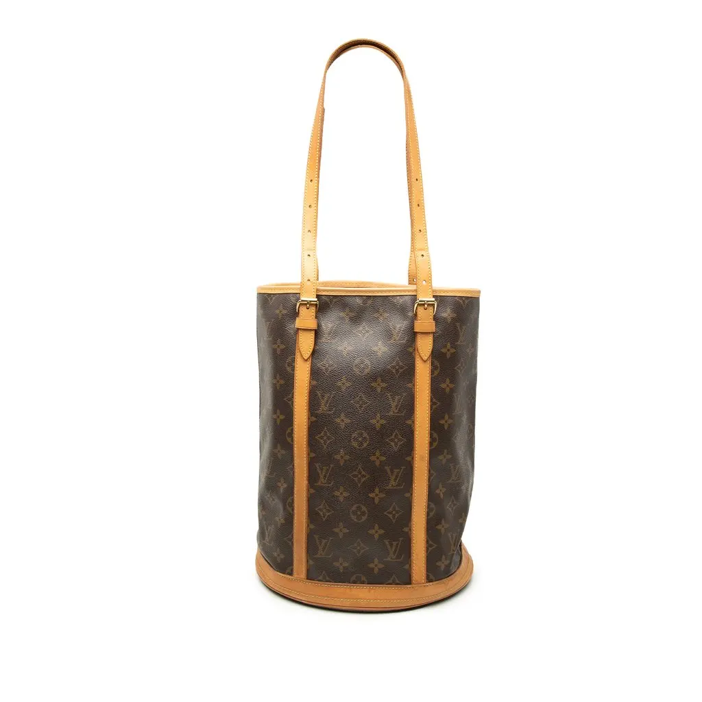 Louis Vuitton Monogram Bucket GM Brown Very good - Front View