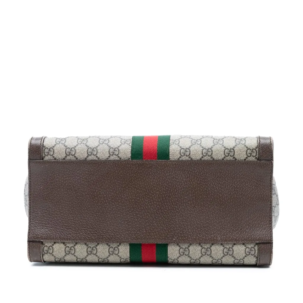 Gucci GG Supreme Ophidia Satchel Beige Very good - Inside View