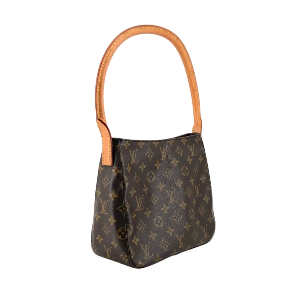 Louis Vuitton Monogram Looping MM Brown Canvas Good - Back View