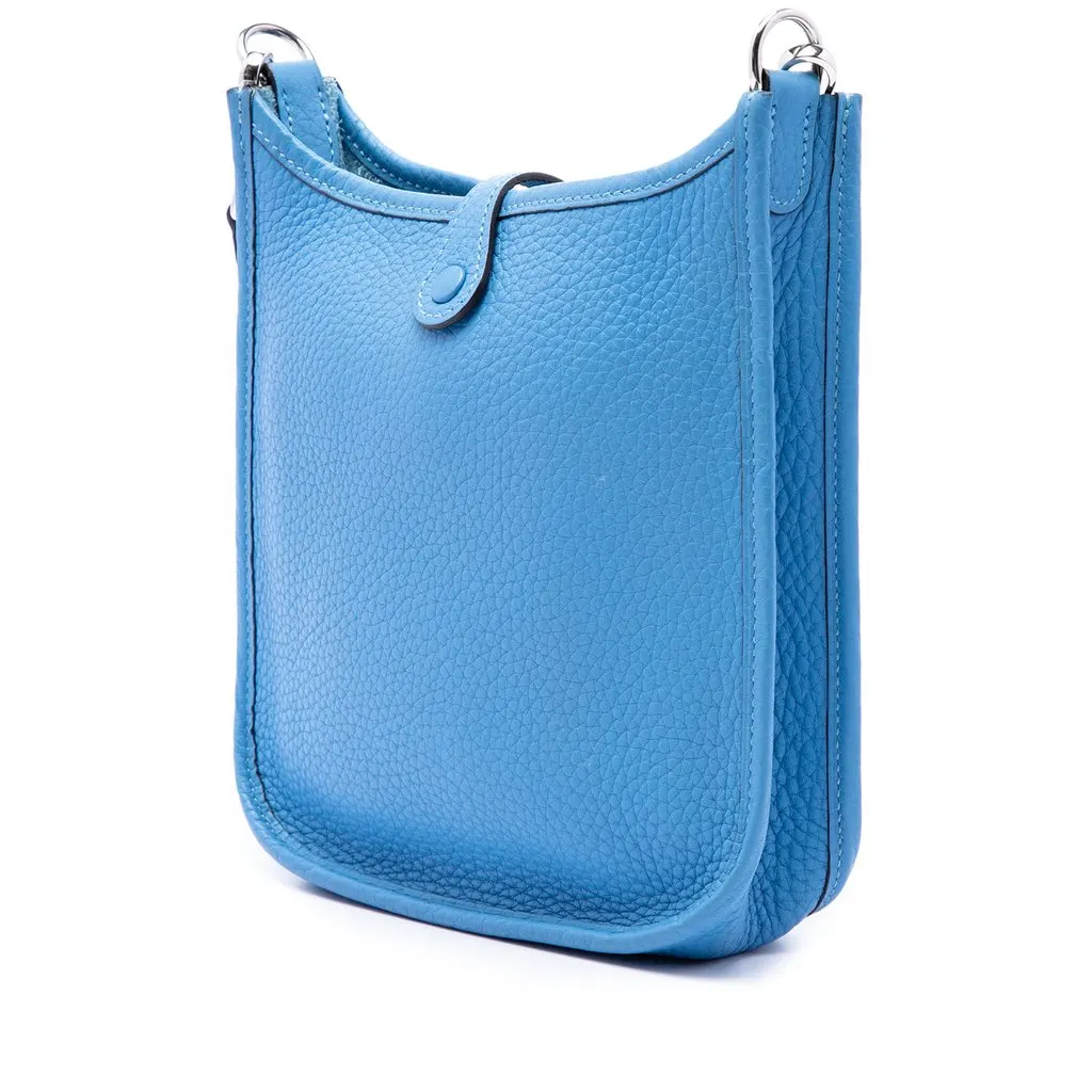 Hermès Clemence Evelyne I 16 Amazone Blue Leather Very good - Back View