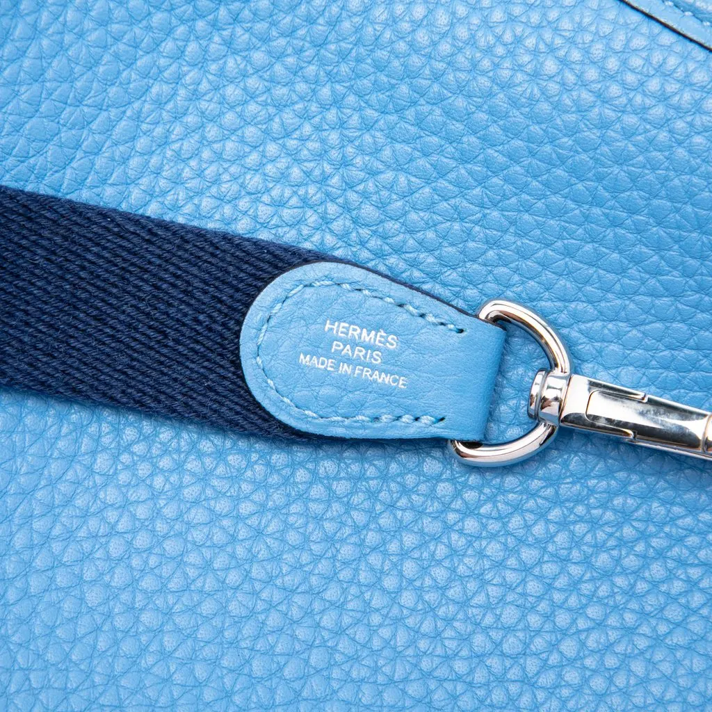 Hermès Clemence Evelyne I 16 Amazone Blue Leather Very good - Box View