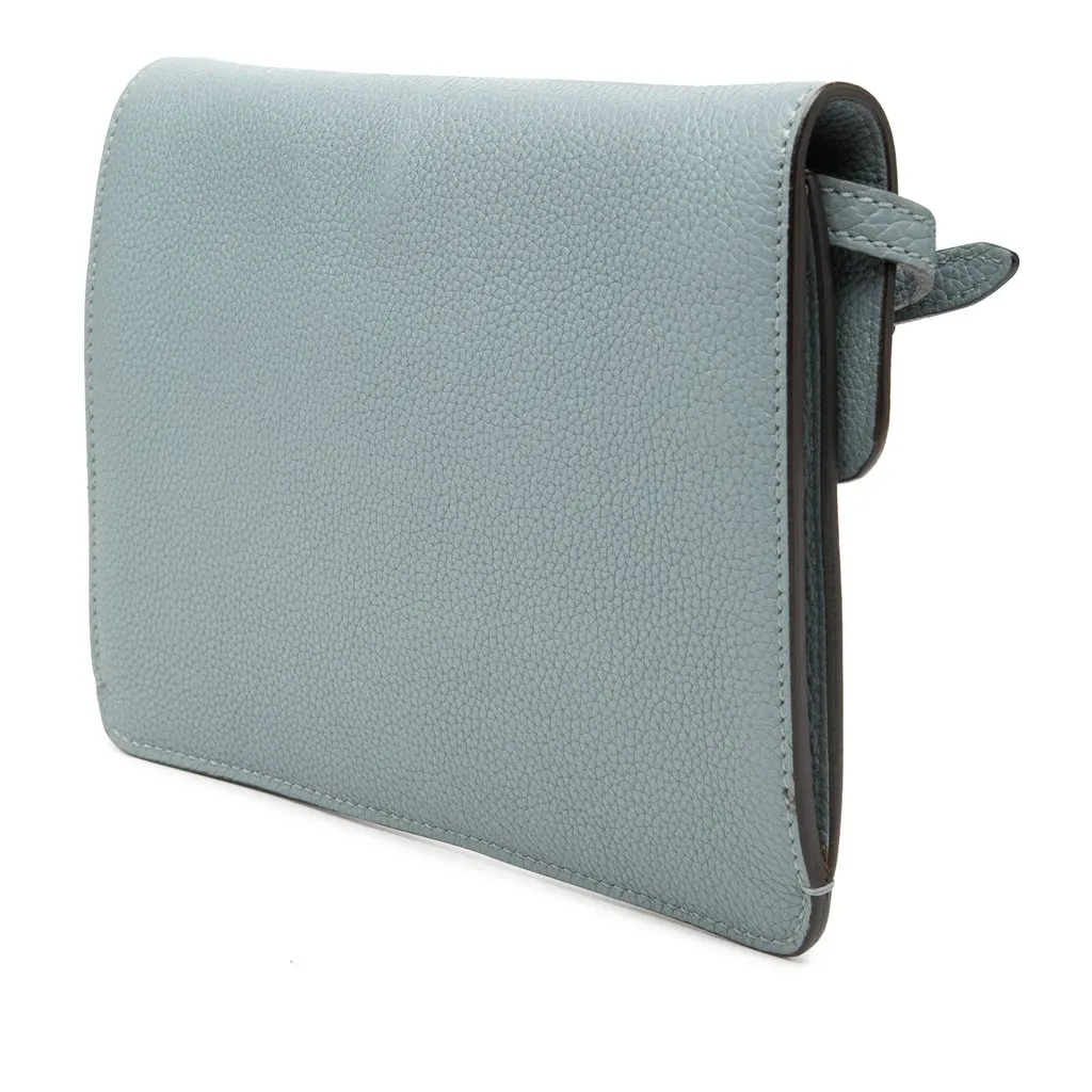 Gucci Calfskin Soft Jackie Convertible Crossbody Blue Leather Very good - Back View