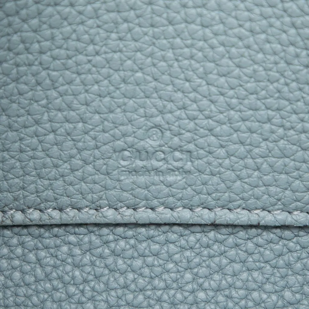 Gucci Calfskin Soft Jackie Convertible Crossbody Blue Leather Very good - Box View