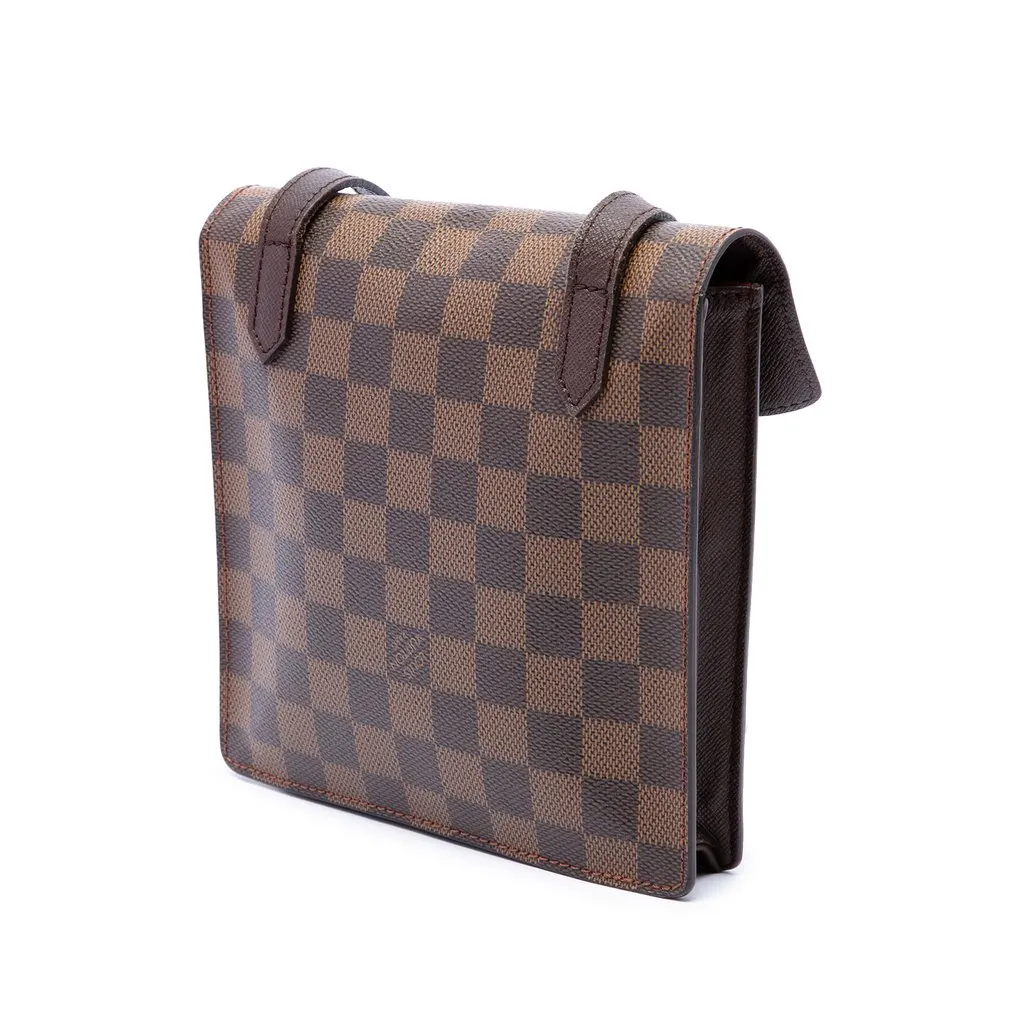 Louis Vuitton Damier Ebene Pimlico Brown Canvas Good - Back View