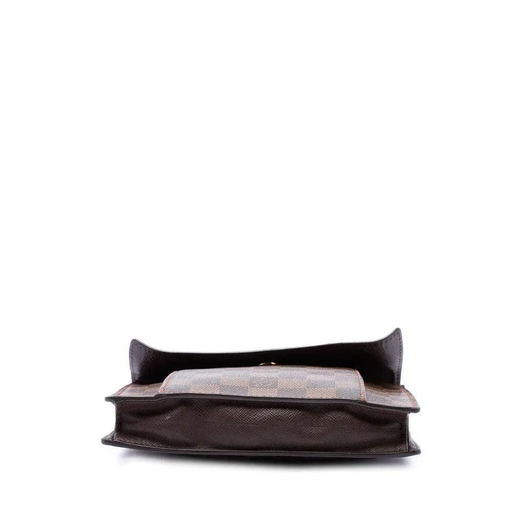 Louis Vuitton Damier Ebene Pimlico Brown Canvas Good - Inside View