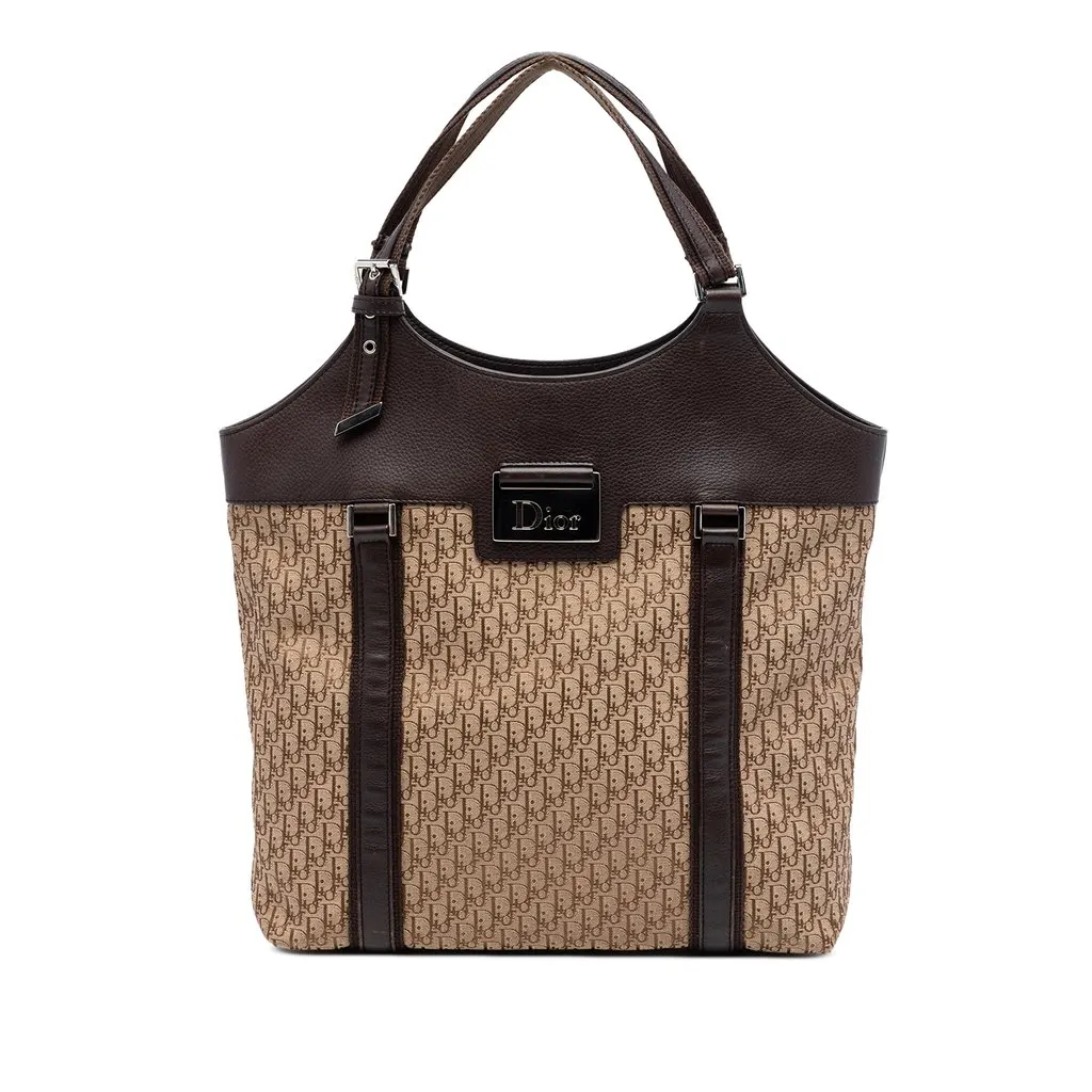 Dior Diorissimo Trotter Canvas Street Chic Tote Beige Very good - Front View