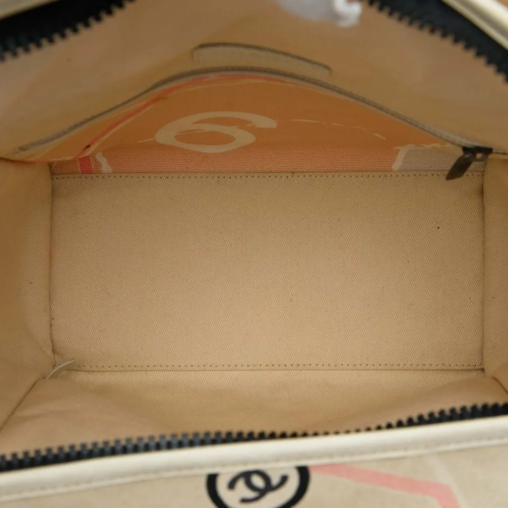 Chanel Canvas Eiffel Tower Handbag Beige Very good - Model View
