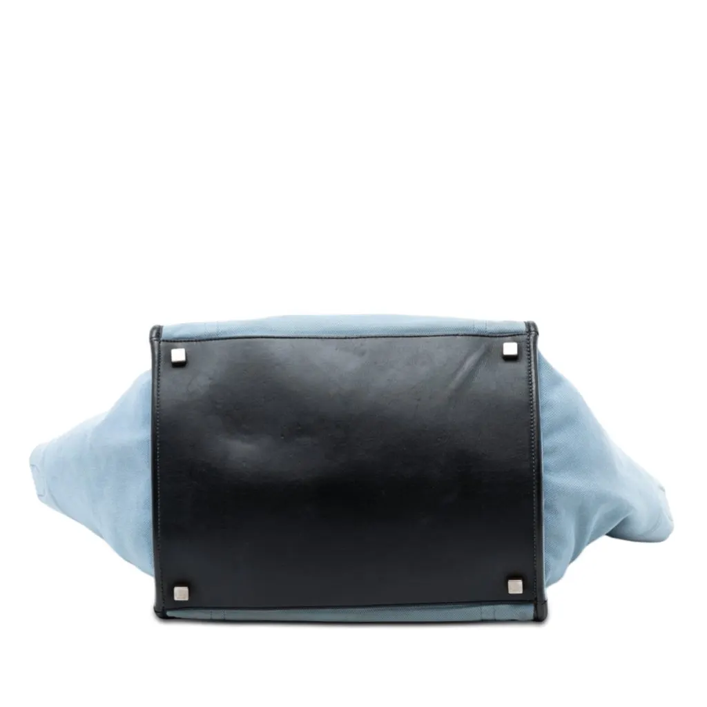 Celine Medium Denim Phantom Luggage Tote Blue Very good - Inside View