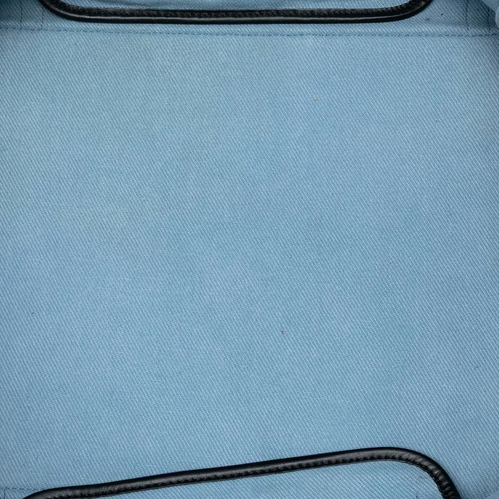 Celine Medium Denim Phantom Luggage Tote Blue Very good - Model View