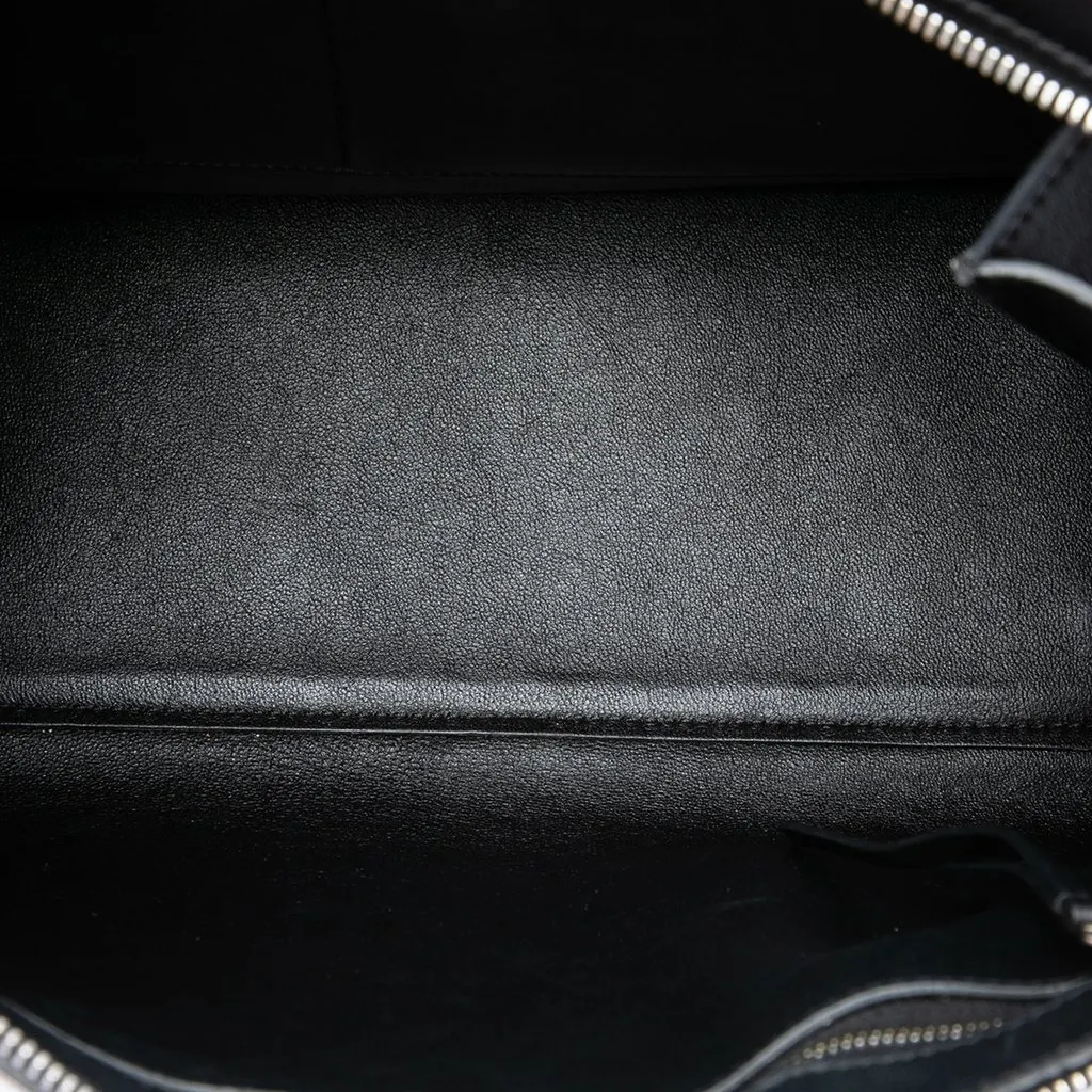 Celine Medium Bicolor Leather Edge Handbag Black Leather Very good - Model View