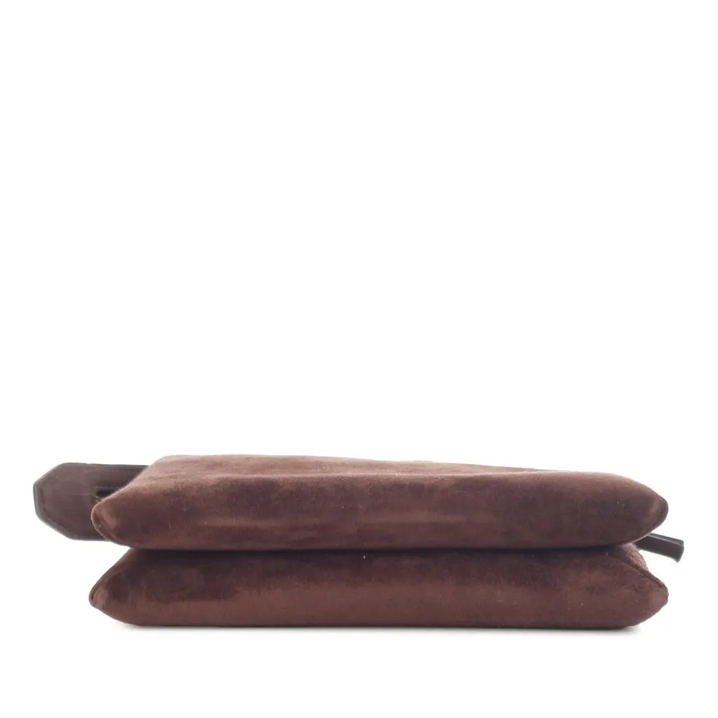The Row Mini Suede Nu Twin Crossbody Brown Leather Very good - Inside View