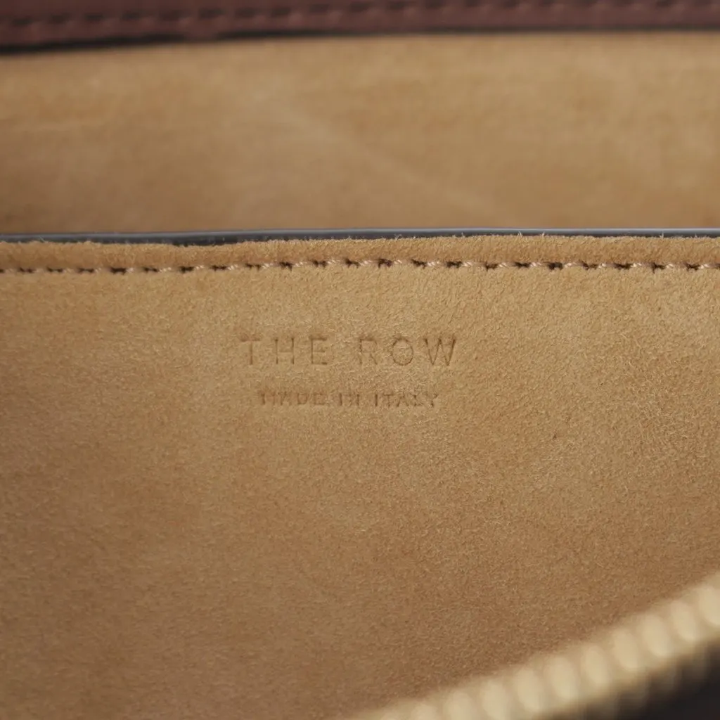 The Row Mini Suede Nu Twin Crossbody Brown Leather Very good - Box View