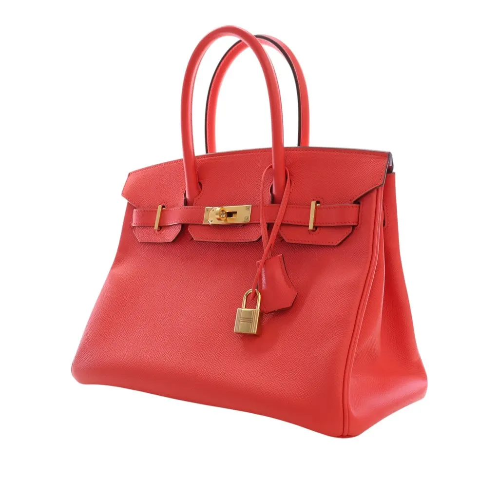 Hermès Epsom Birkin Retourne 30 Red Leather Very good - Inside View
