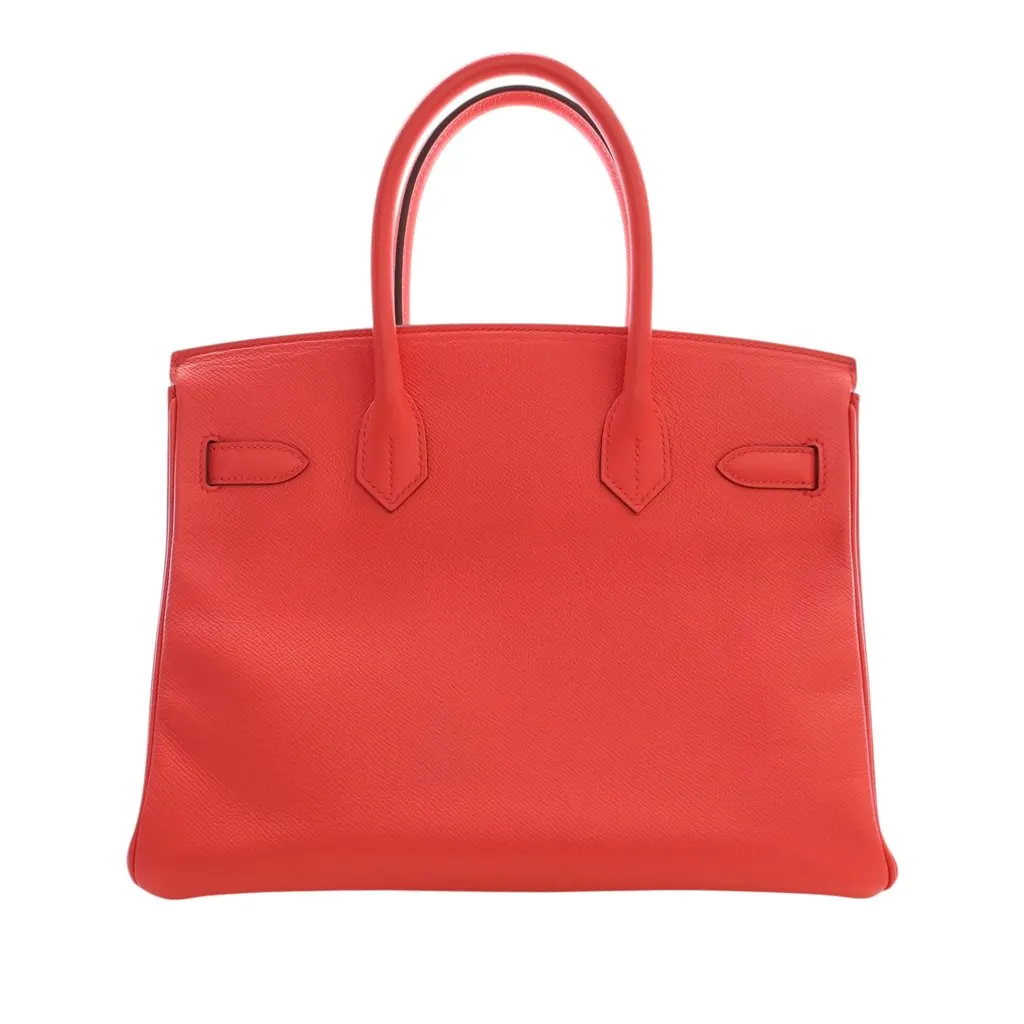 Hermès Epsom Birkin Retourne 30 Red Leather Very good - Model View