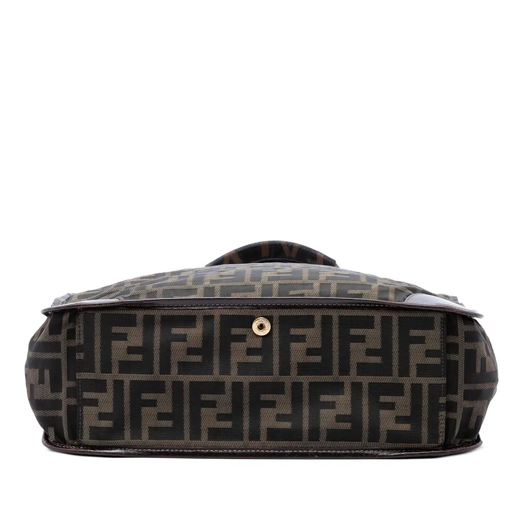 Fendi Zucca Canvas Foldable Tote Brown Canvas Good - Inside View