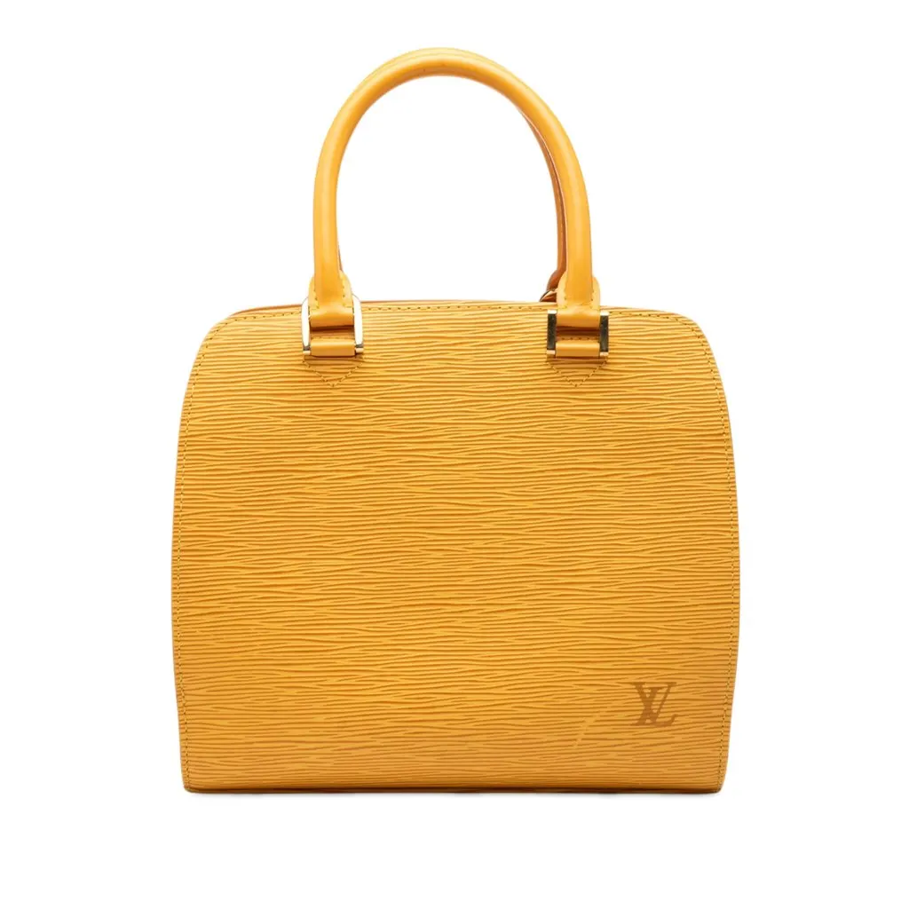 Louis Vuitton Epi Pont Neuf Yellow Leather Very good - Front View