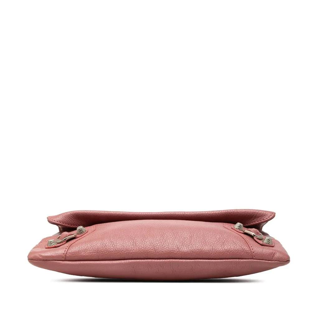 Balenciaga Grained Calfskin Motocross Giant 21 Envelope Clutch Pink Leather Very good - Inside View