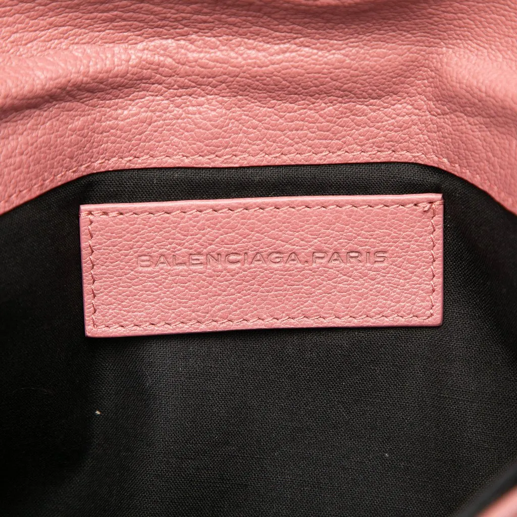 Balenciaga Grained Calfskin Motocross Giant 21 Envelope Clutch Pink Leather Very good - Box View
