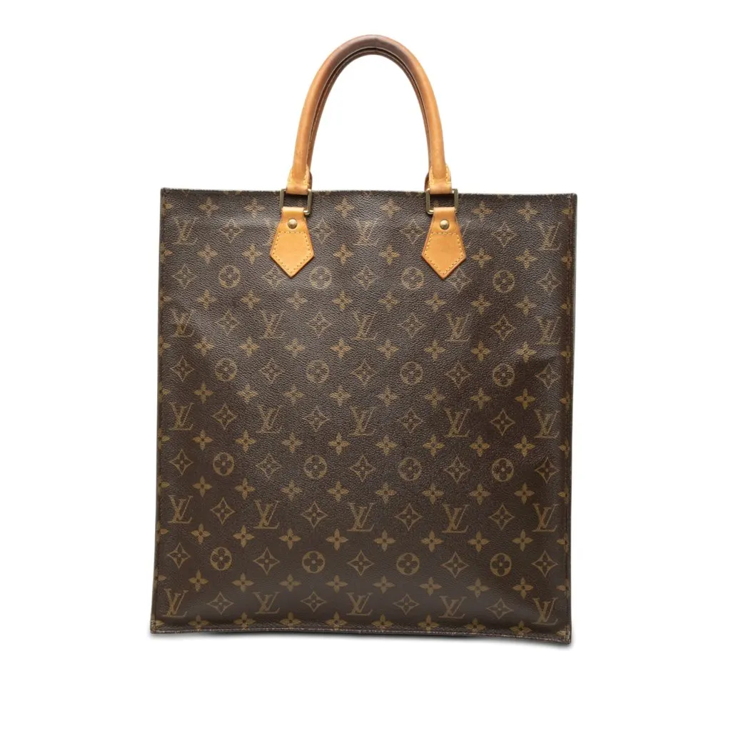 Louis Vuitton Monogram Sac Plat Brown Very good - Front View