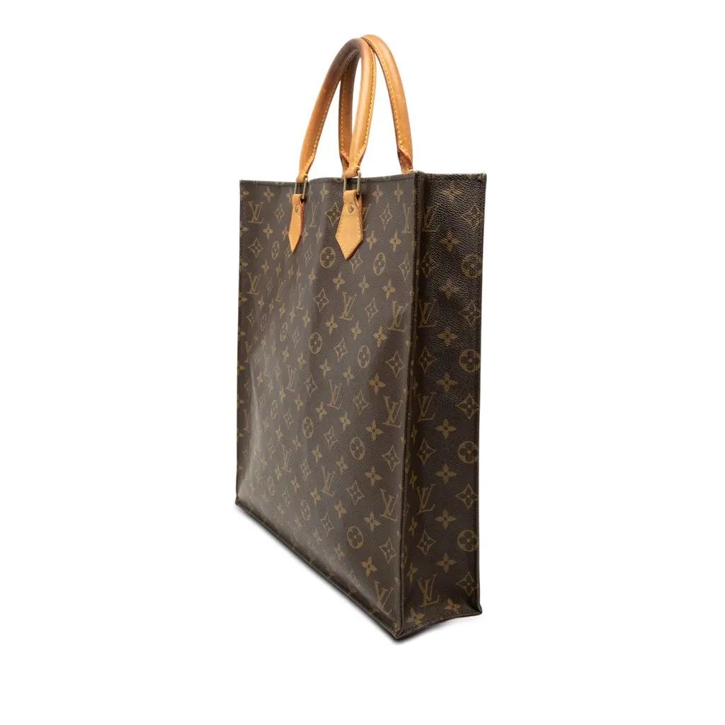 Louis Vuitton Monogram Sac Plat Brown Very good - Back View