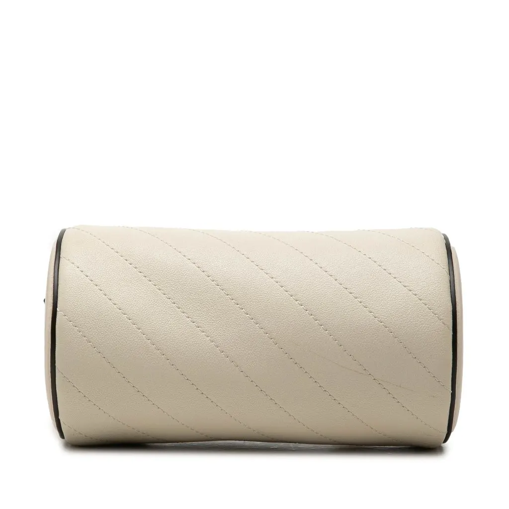 Gucci Mini Leather Blondie Barrel Shoulder Bag White Leather Very good - Inside View