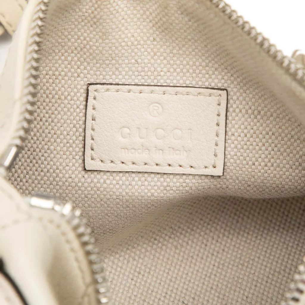Gucci Mini Leather Blondie Barrel Shoulder Bag White Leather Very good - Box View