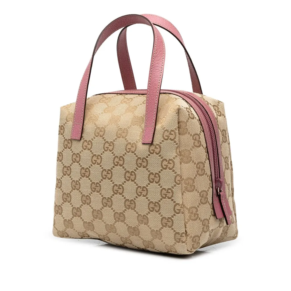 Gucci Mini GG Canvas Balthus Tofu Bag Beige Canvas Very good - Back View