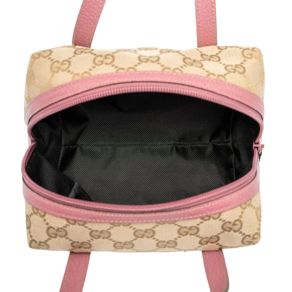 Gucci Mini GG Canvas Balthus Tofu Bag Beige Canvas Very good - Model View