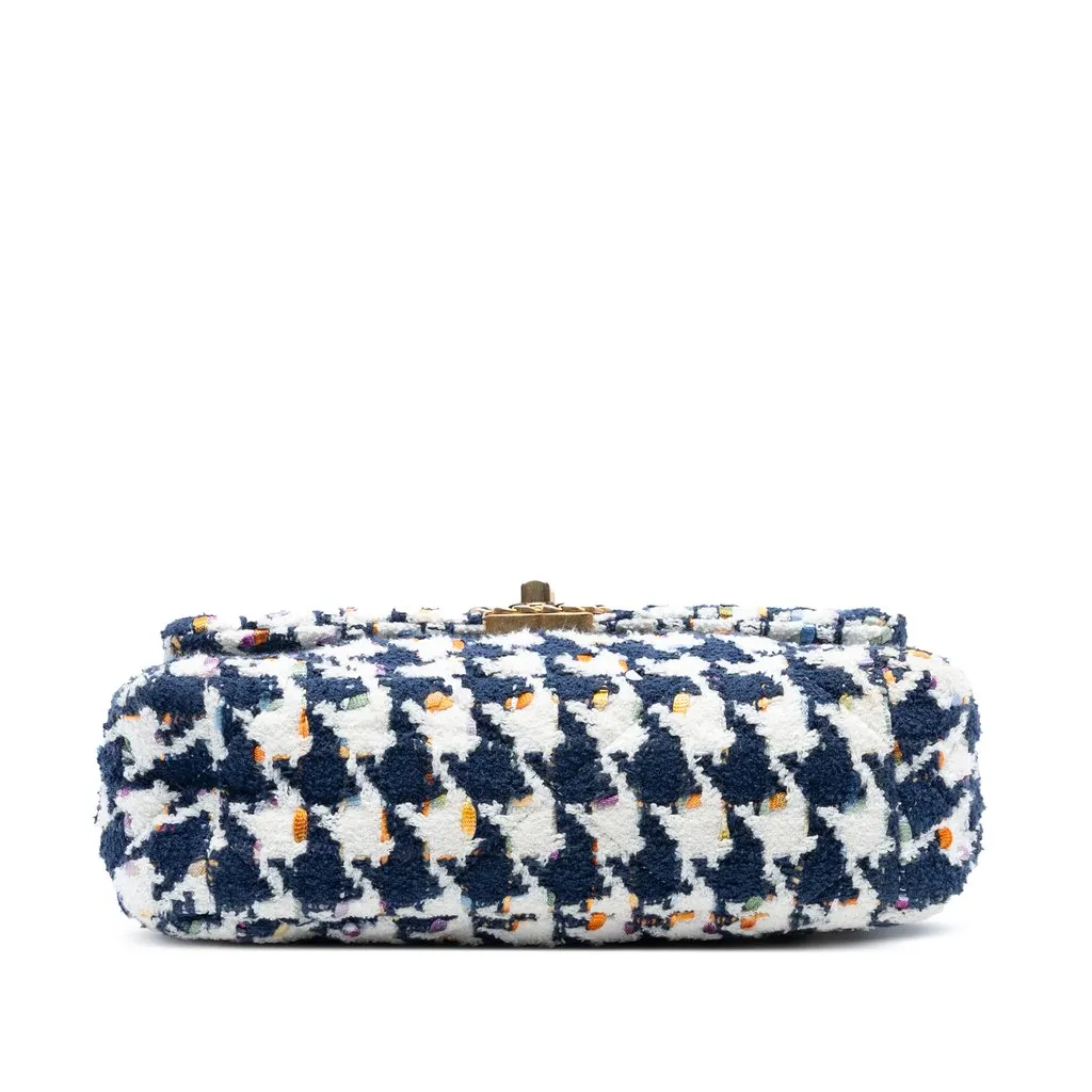 Chanel Medium Houndstooth Tweed 19 Flap Blue Very good - Inside View