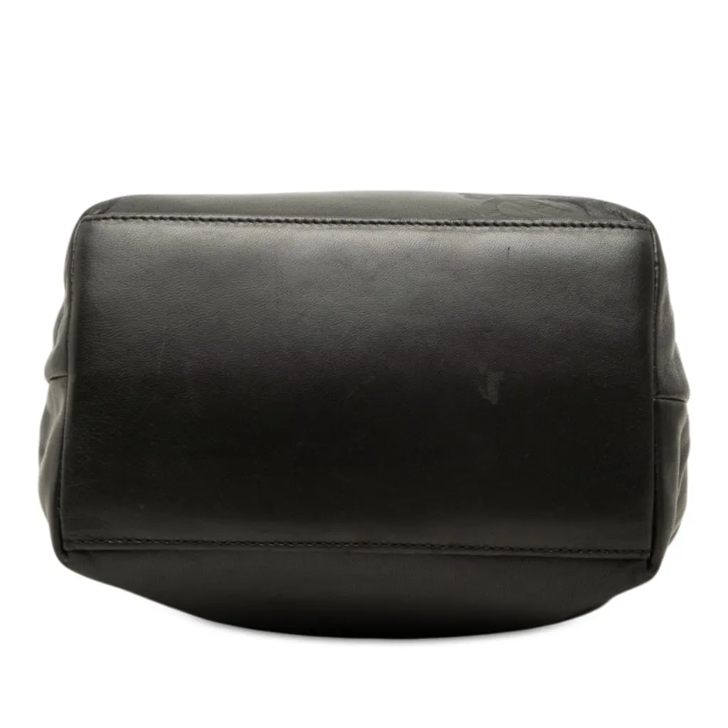 Loewe Nappa Anagram Handbag Black Leather Good - Inside View