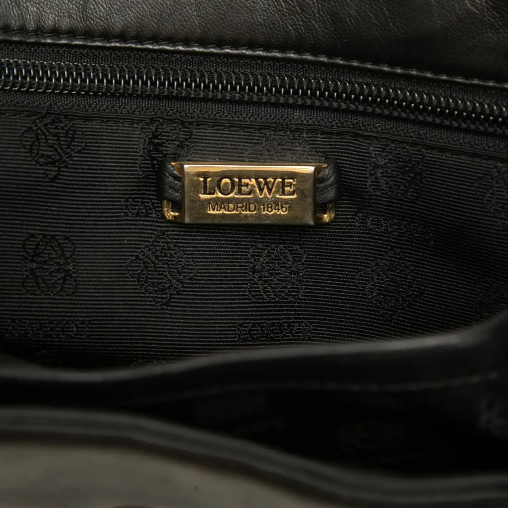 Loewe Nappa Anagram Handbag Black Leather Good - Box View