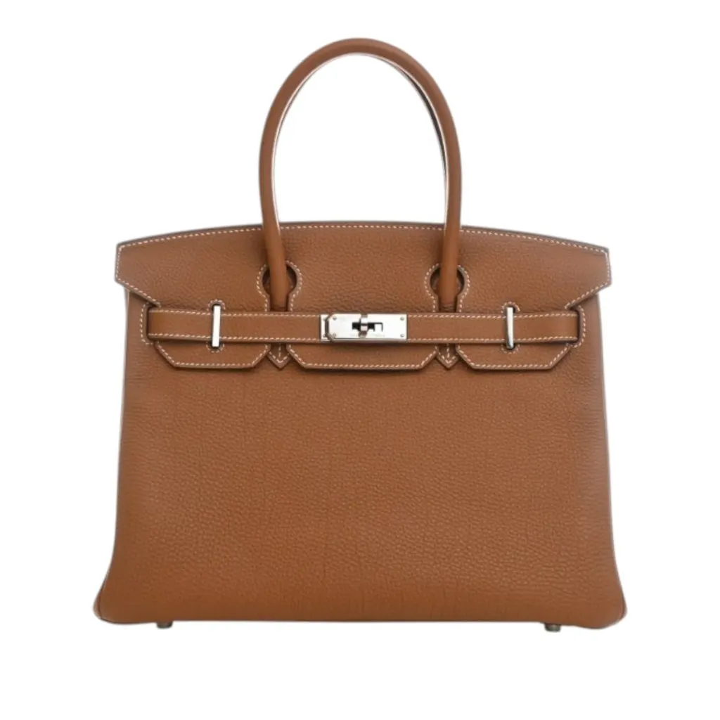 Hermès Togo Birkin Retourne 30 Brown Leather Very good - Front View