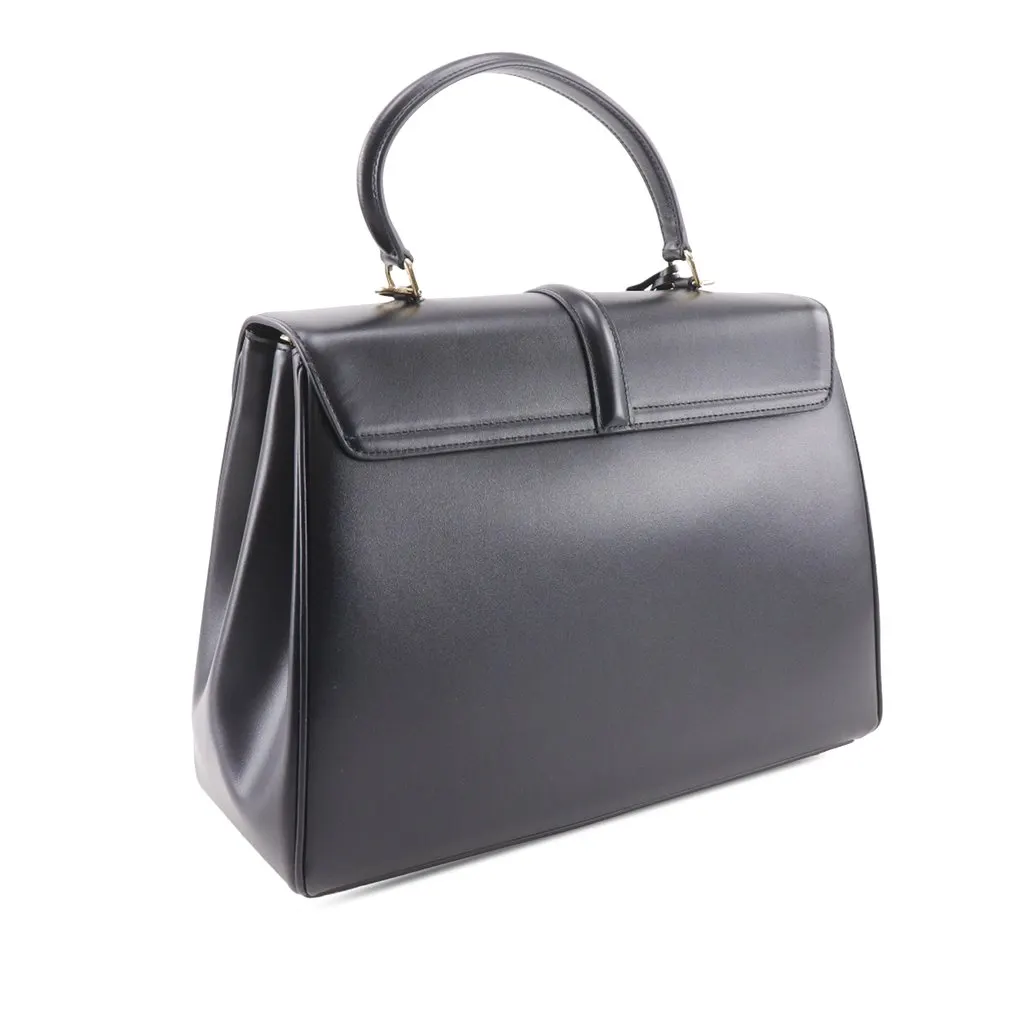 Celine Medium Calfskin Classique 16 Top Handle Bag Black Leather Very good - Inside View