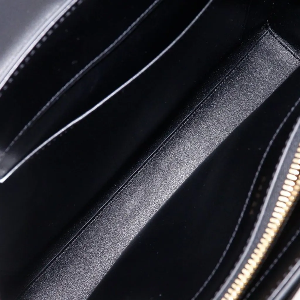Celine Medium Calfskin Classique 16 Top Handle Bag Black Leather Very good - Model View