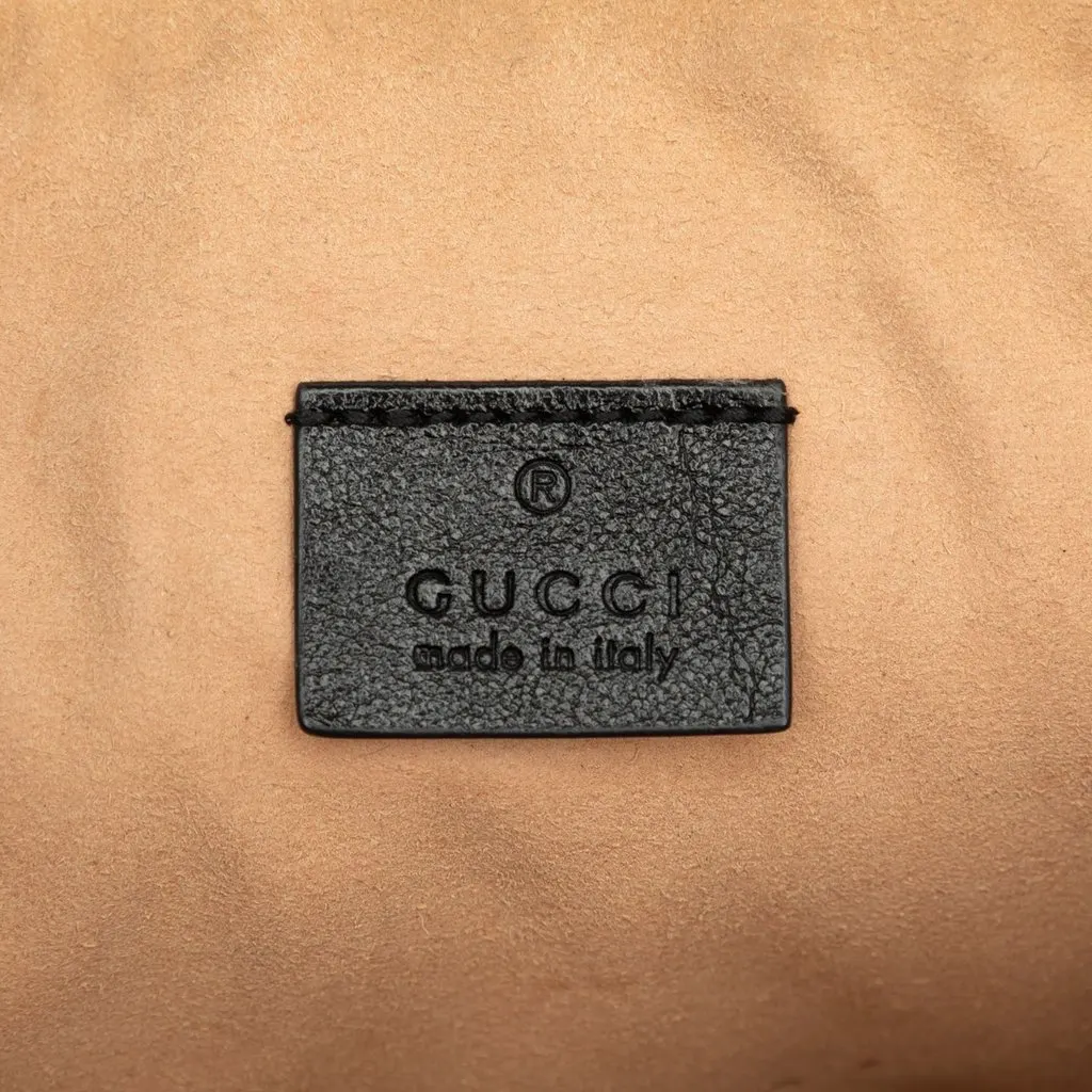 Gucci GG Marmont Matelasse Leather Clutch Black Leather Very good - Box View