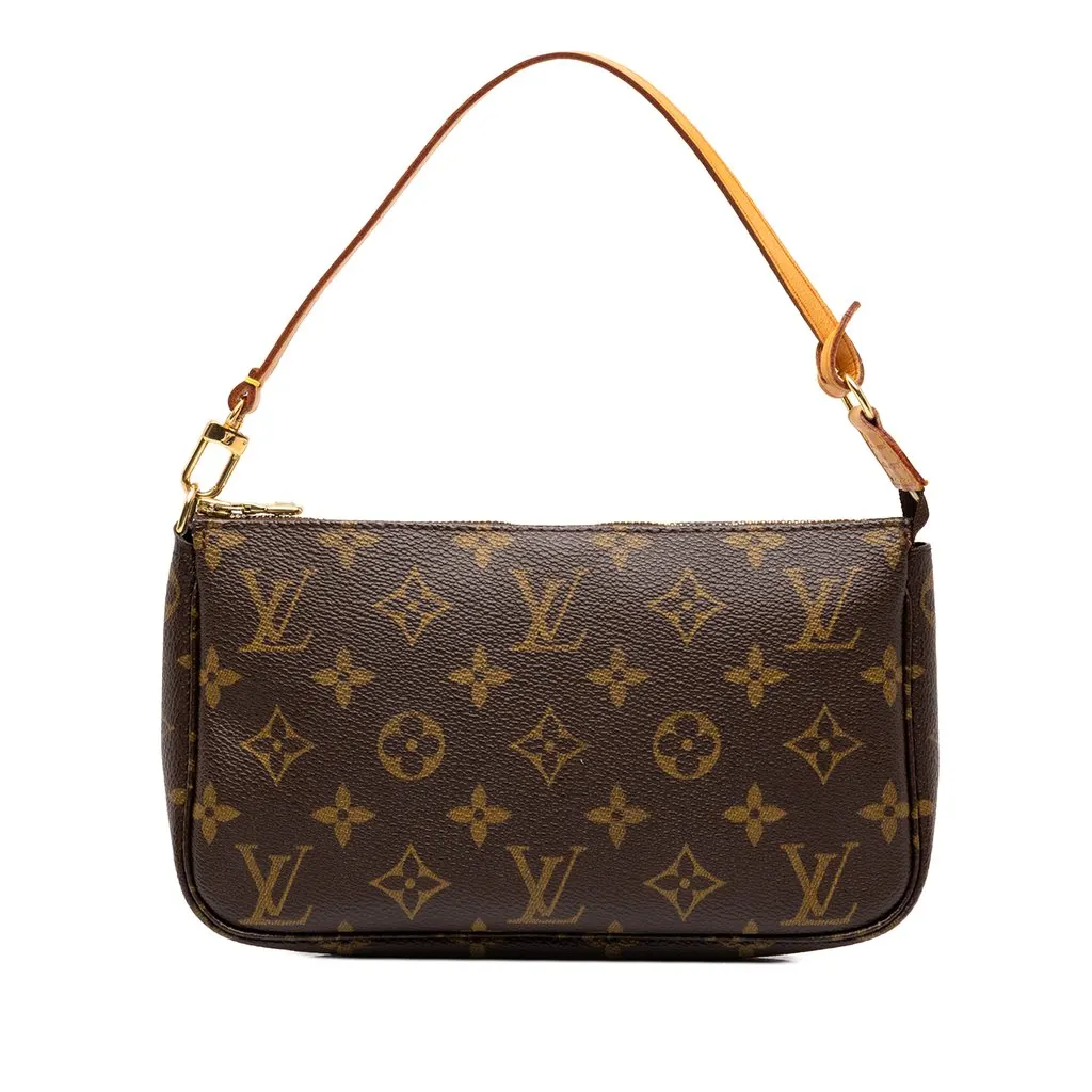 Louis Vuitton Monogram Pochette Accessoires Brown Canvas Very good - Front View