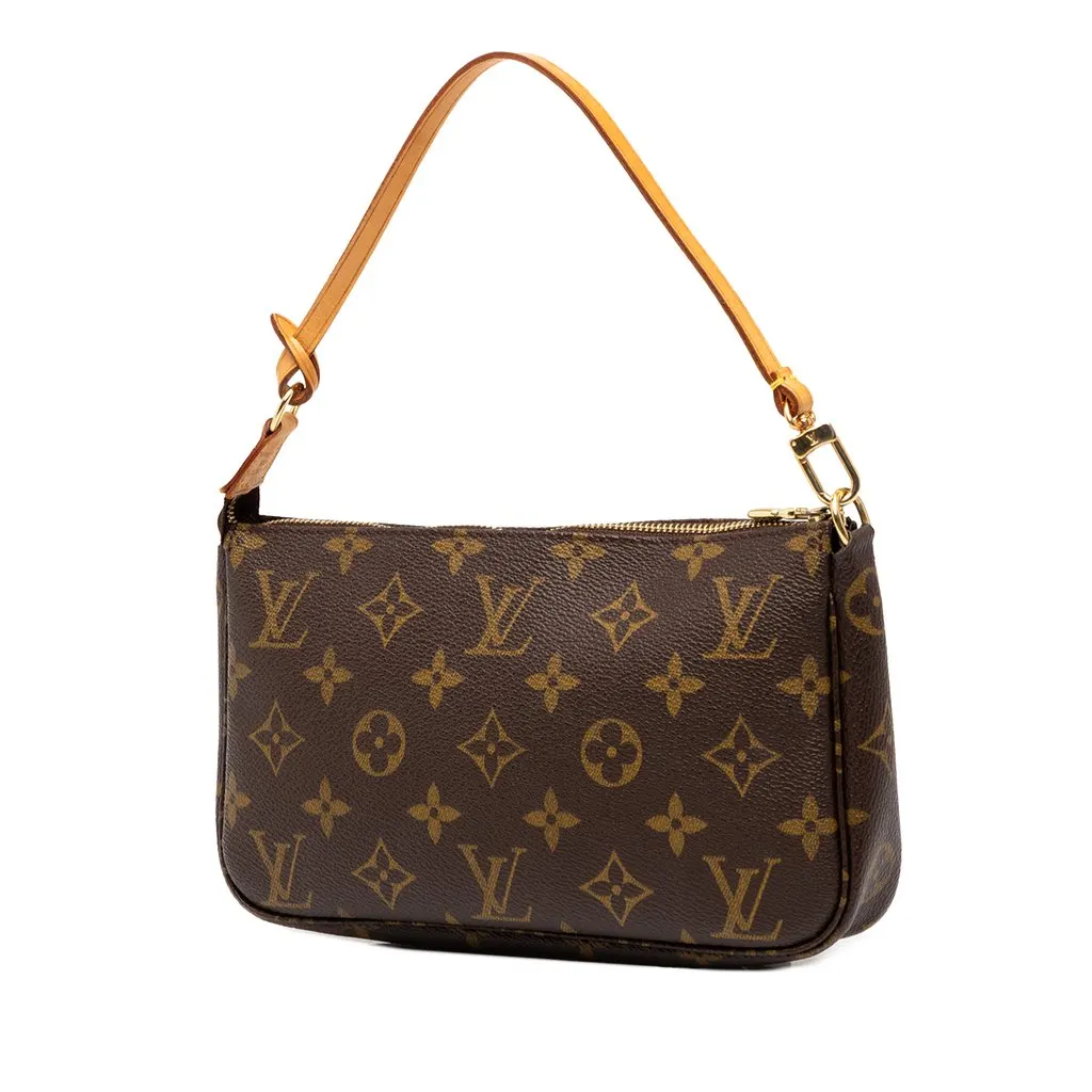 Louis Vuitton Monogram Pochette Accessoires Brown Canvas Very good - Back View