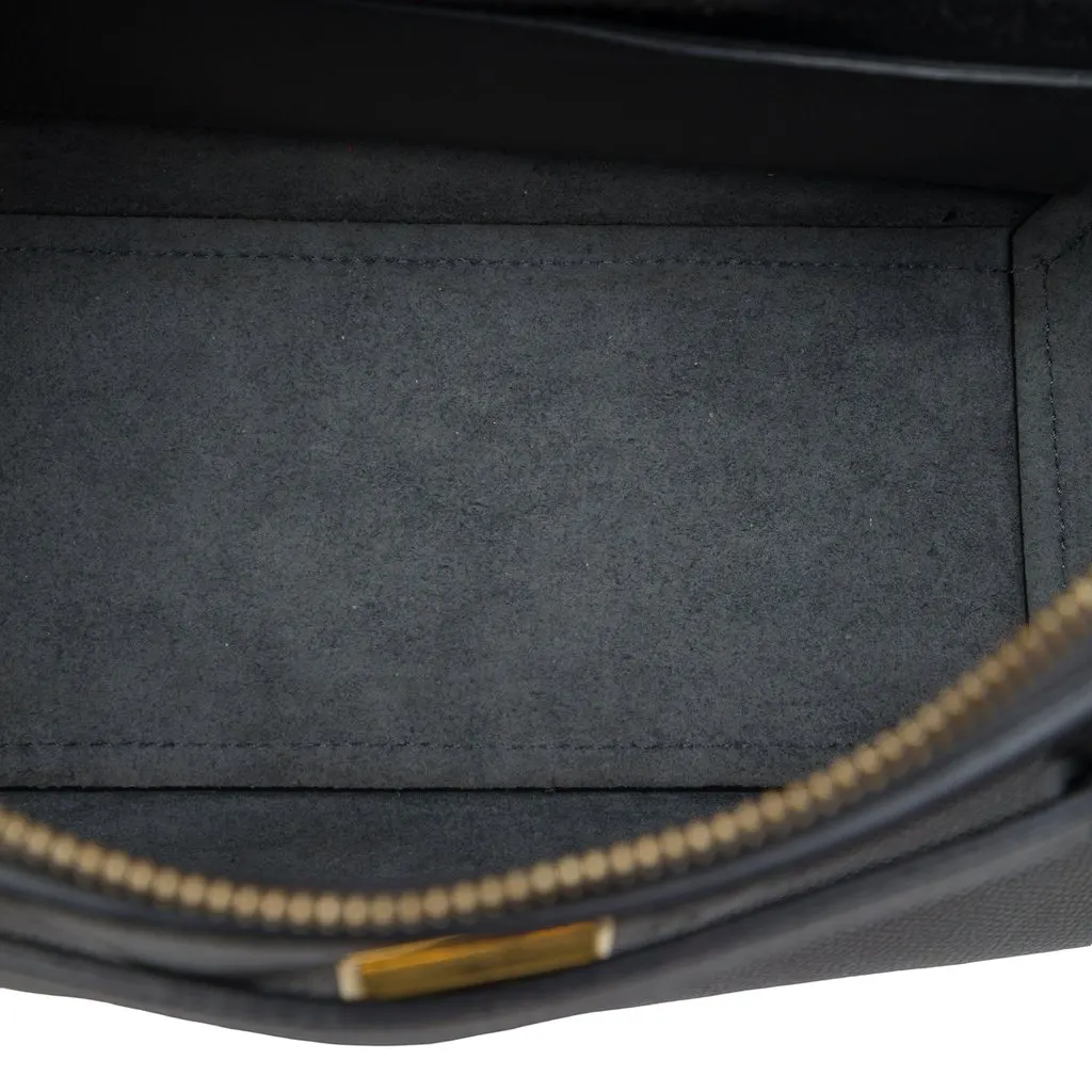 Celine Micro Grained Calfskin Belt Bag Grey Leather Good - Model View