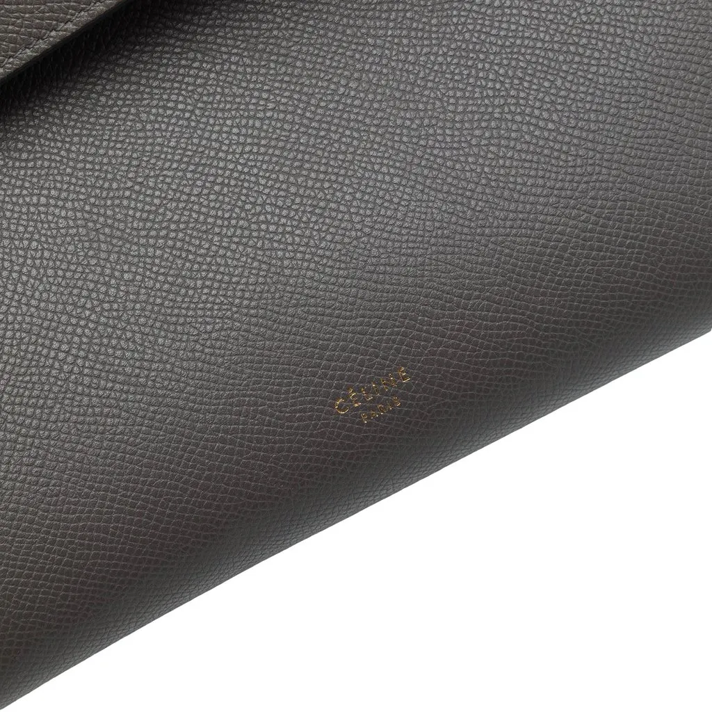 Celine Micro Grained Calfskin Belt Bag Grey Leather Good - Box View