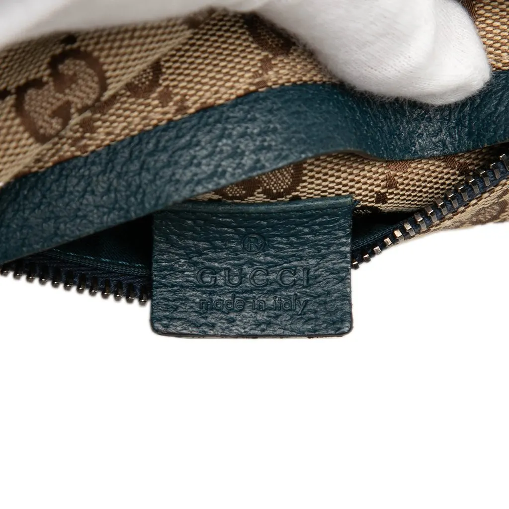Gucci GG Canvas Web Double Pocket Belt Bag Beige Canvas Very good - Box View