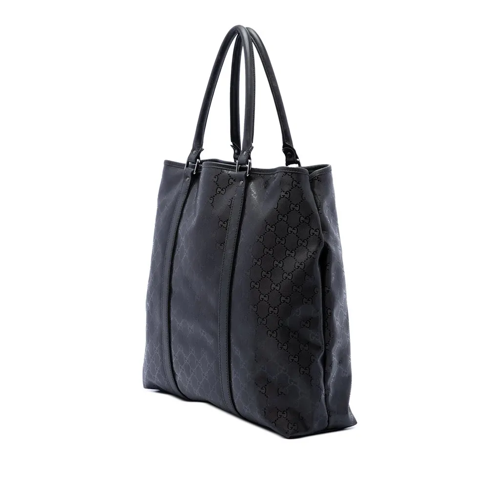 Gucci GG Imprime Joy Vertical Tote Black Canvas Good - Back View