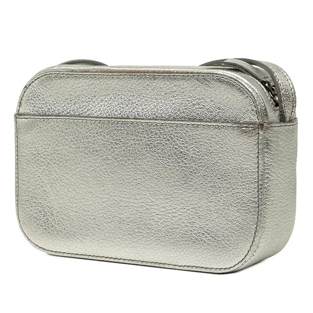 Balenciaga Metallic Leather Everyday Camera Bag XS Silver Leather Very good - Back View