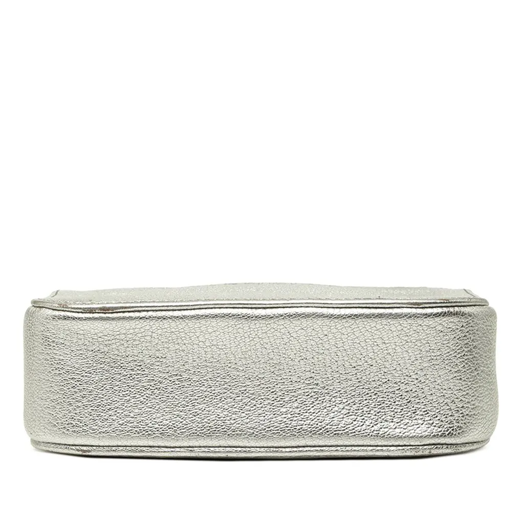 Balenciaga Metallic Leather Everyday Camera Bag XS Silver Leather Very good - Inside View