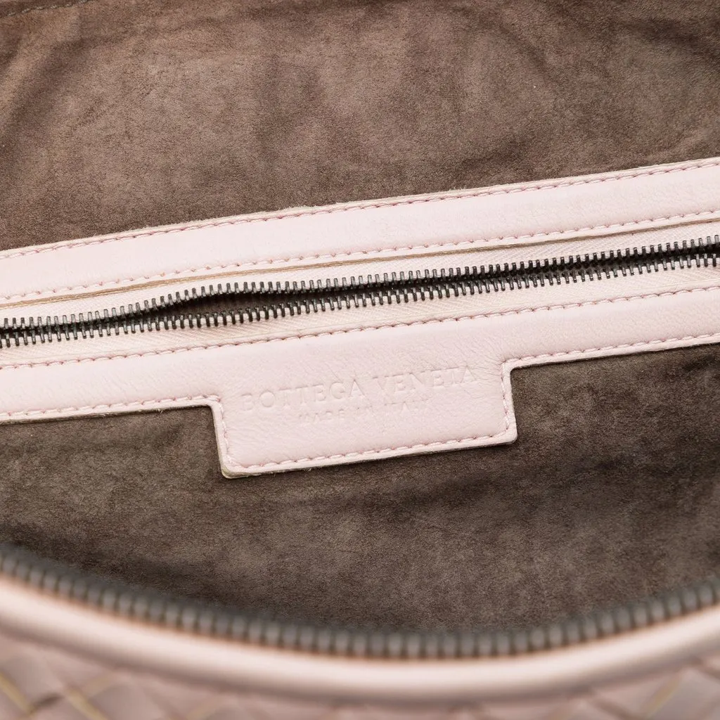 Bottega Veneta Large Nappa Intrecciato Nodini Crossbody Pink Leather Very good - Box View