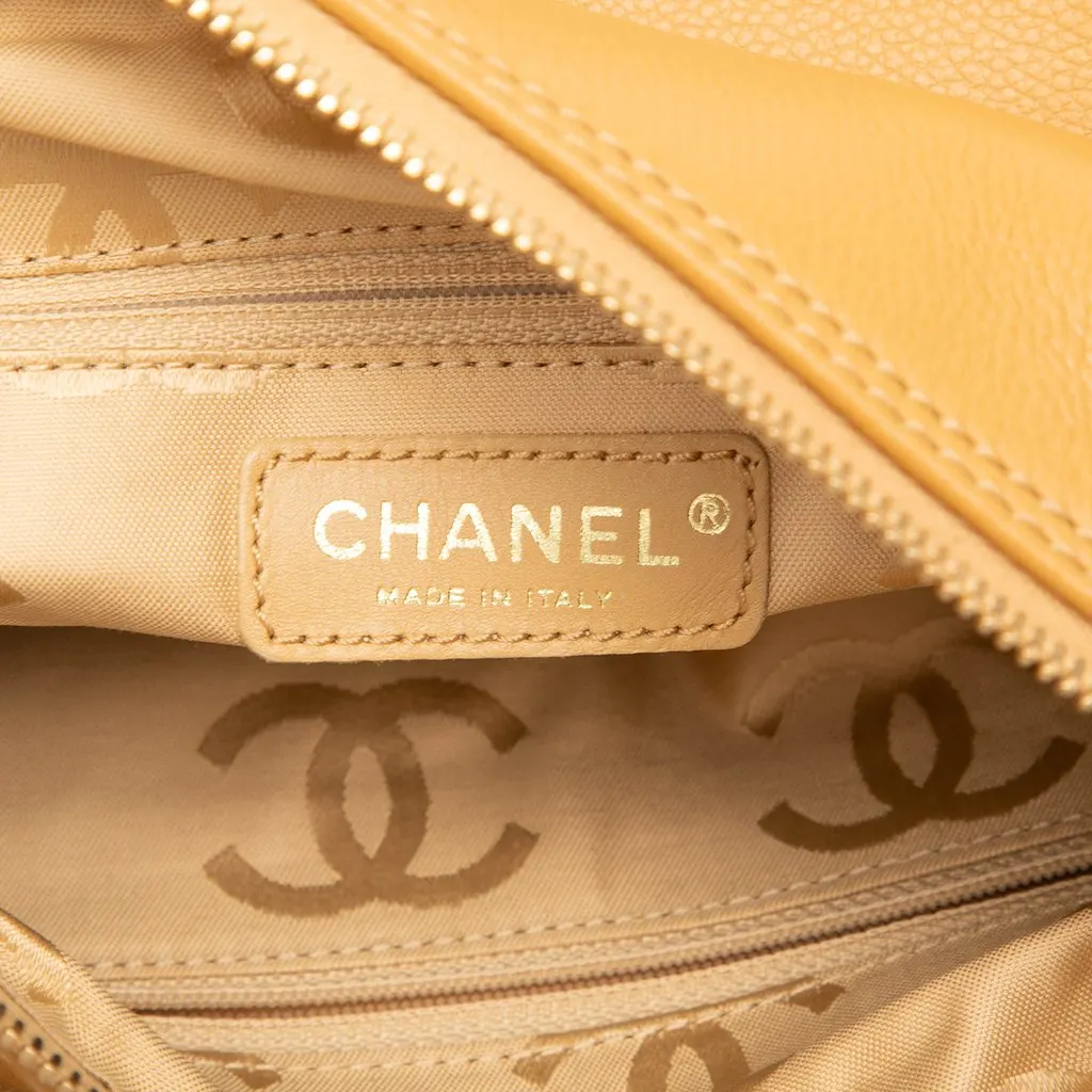 Chanel CC Calfskin Chain Shoulder Bag Brown Leather Very good - Box View