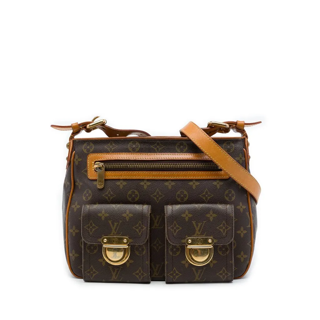 Louis Vuitton Monogram Hudson GM Brown Canvas Very good - Front View